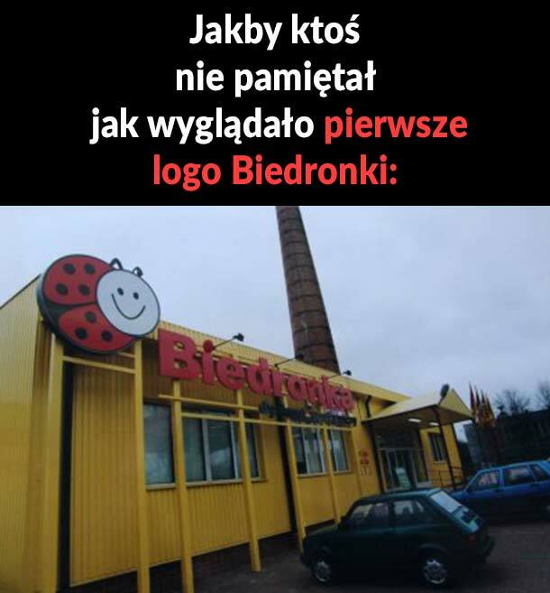 Pierwsze logo Biedronki. Pamiętacie? 