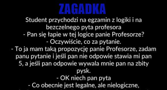 Zagadka z logiki 