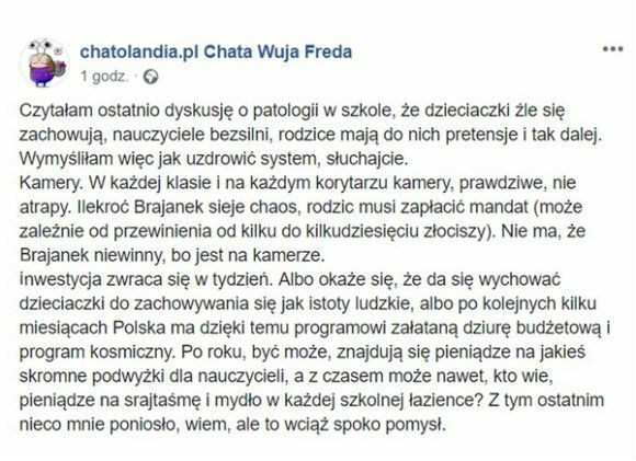 Pomysł, jak pozbyć się patologii ze szkół 