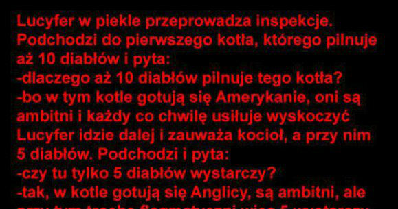 Lucyfer przeprowadza inspekcję 