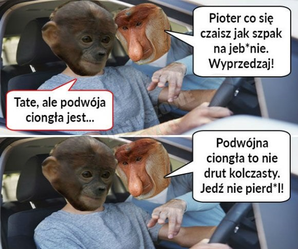 Pioter za kierownicą 