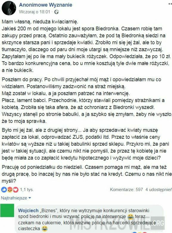 Donos na staruszkę 