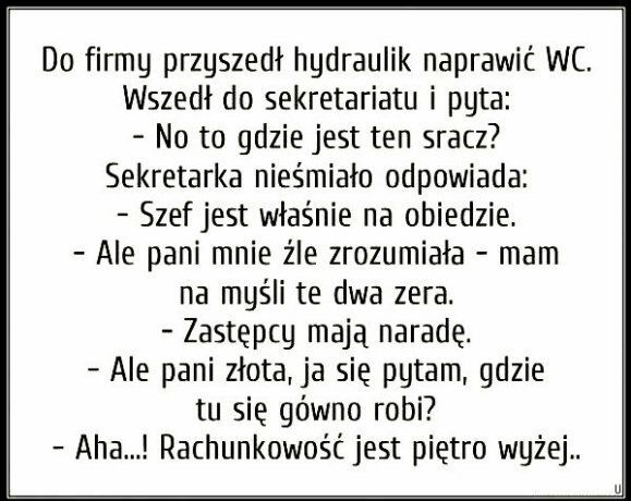 Tymczasem w pracy...