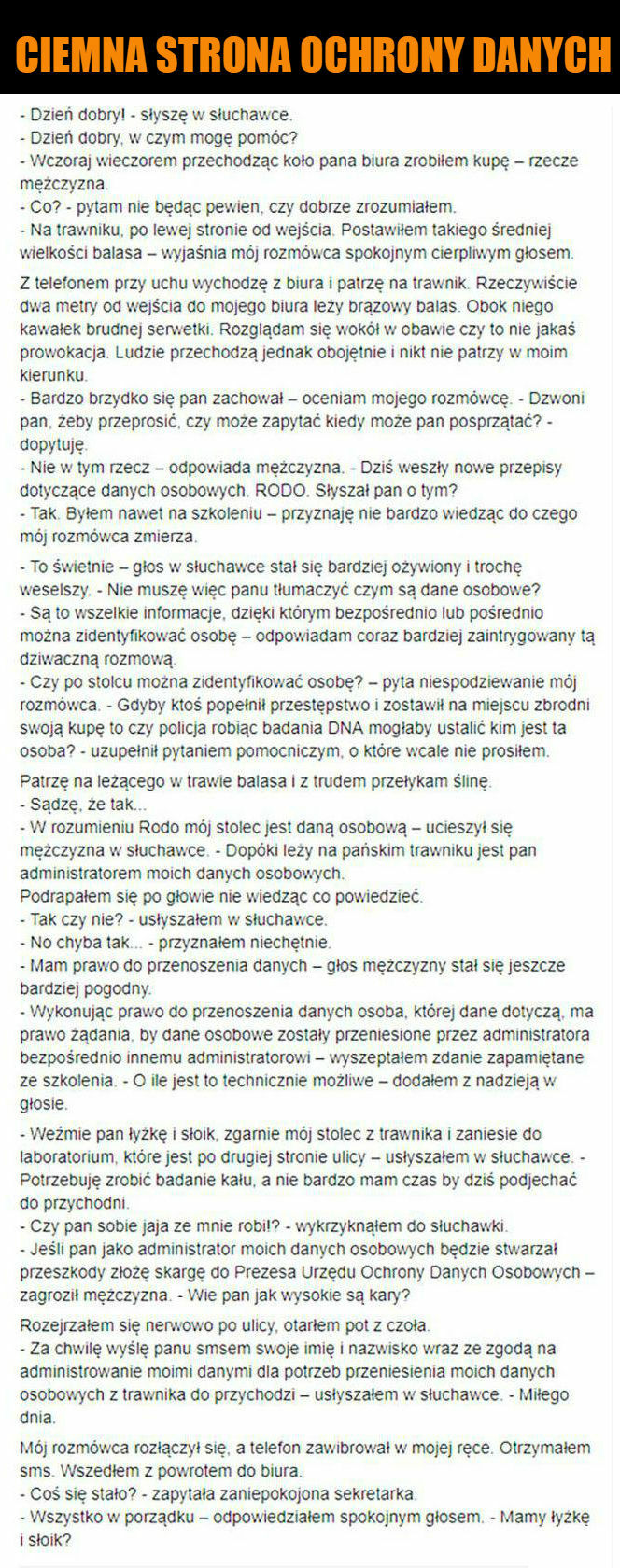 Ciemna strona ochrony danych
