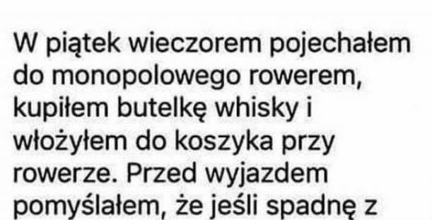 Kiedy jedziesz do monopolowego na rowerze :D 