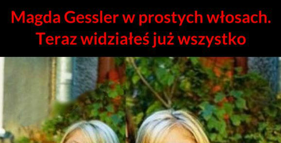 Magda Gessler w prostych włosach
