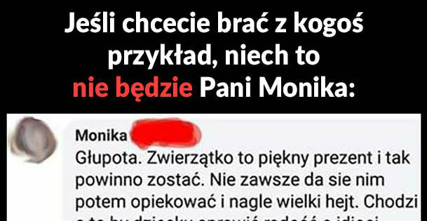 Nie bierzcie przykładu z tej pani 