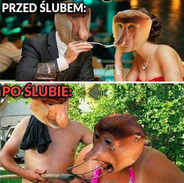 Przed ślubem i po ślubie :D 