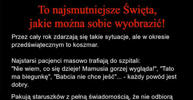 Najsmutniejsze święta 
