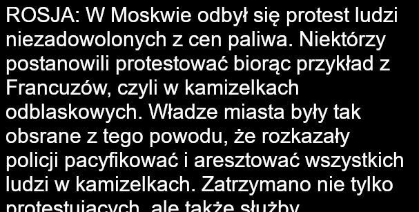 Protest w Moskwie :D 
