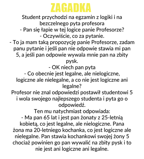 Zagadka na logikę 