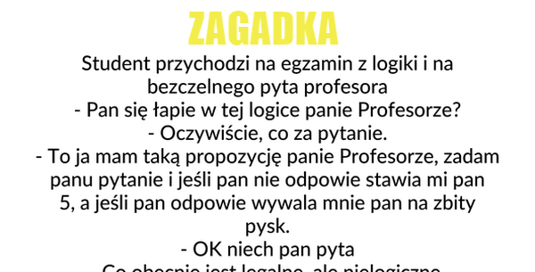 Zagadka na logikę 