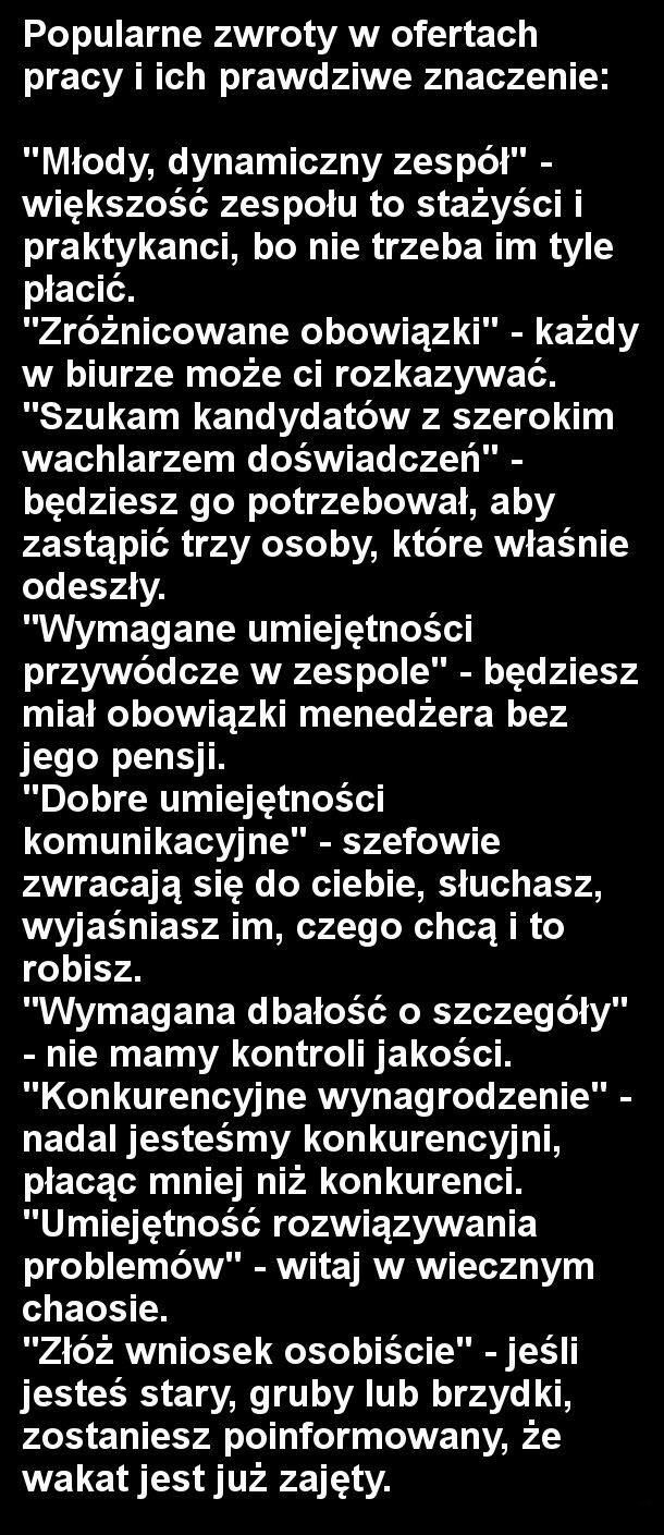 Przeczytaj zanim wyślesz CV :D