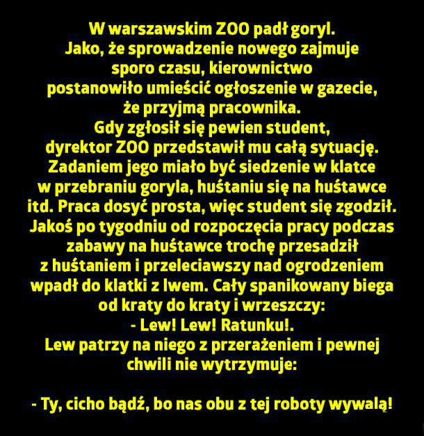 Tymczasem w zoo :P
