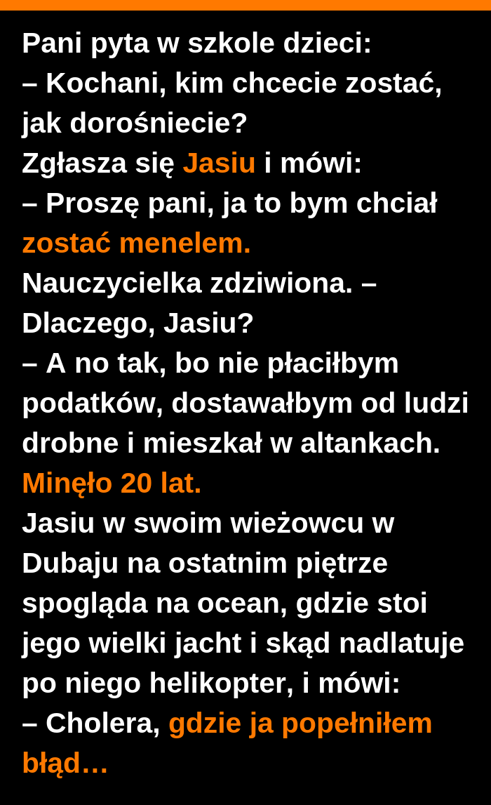 Gdzie popełnił błąd? 