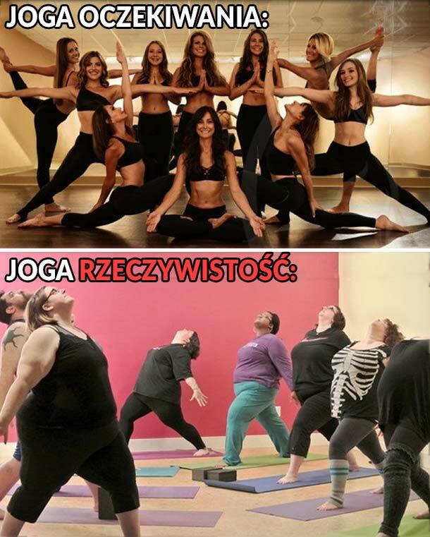 Joga: oczekiwania vs. rzeczywistość 