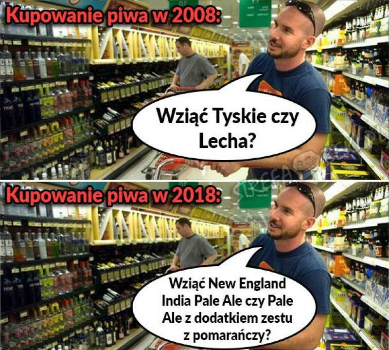 Zakup piwa kiedyś i dziś :D 