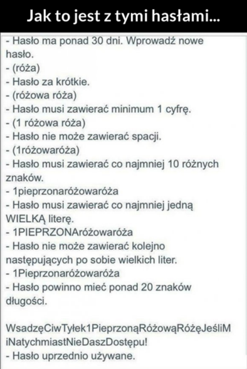 Walka z hasłem :D 