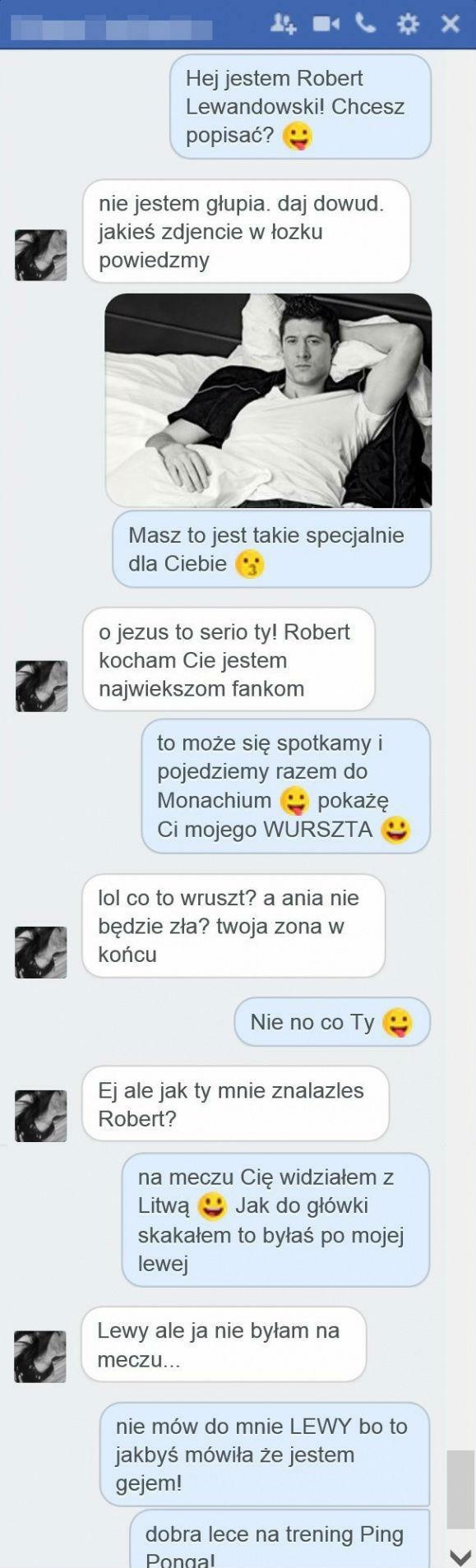 Wiadomość od Lewandowskiego :D