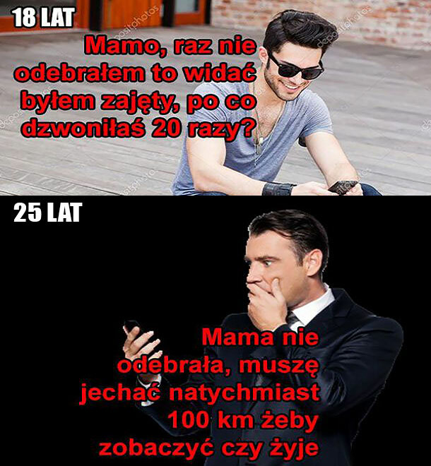 Wraz z wiekiem wszystko się zmienia :D 