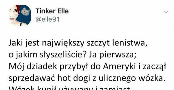 Szczyt lenistwa :D 