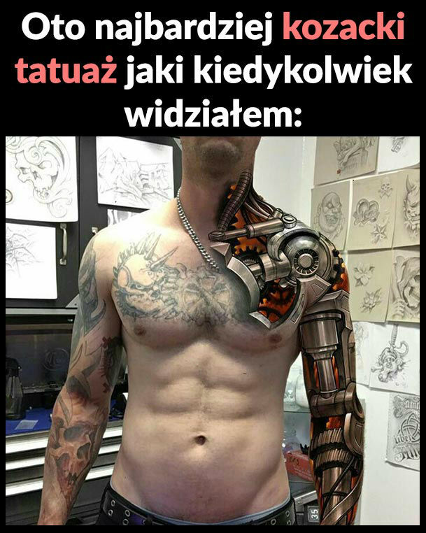 Najbardziej kozacki tatuaż ever :D 