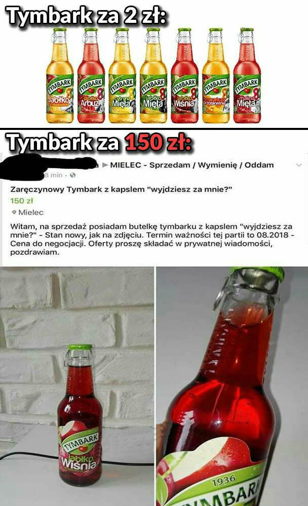Tak wygląda Tymbark za 150 złotych 