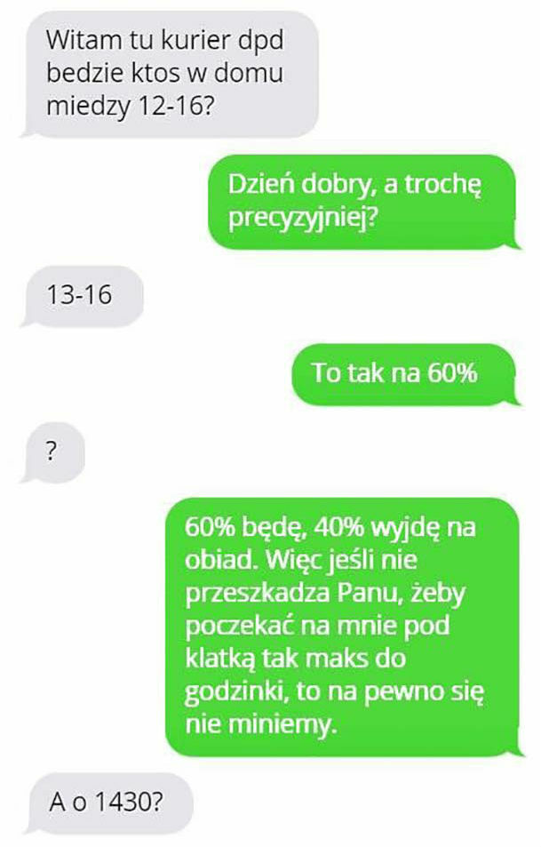 Tak się załatwia sprawy z kurierem 