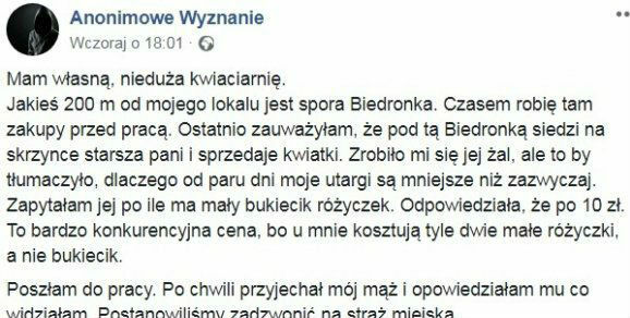 Donos na staruszkę 