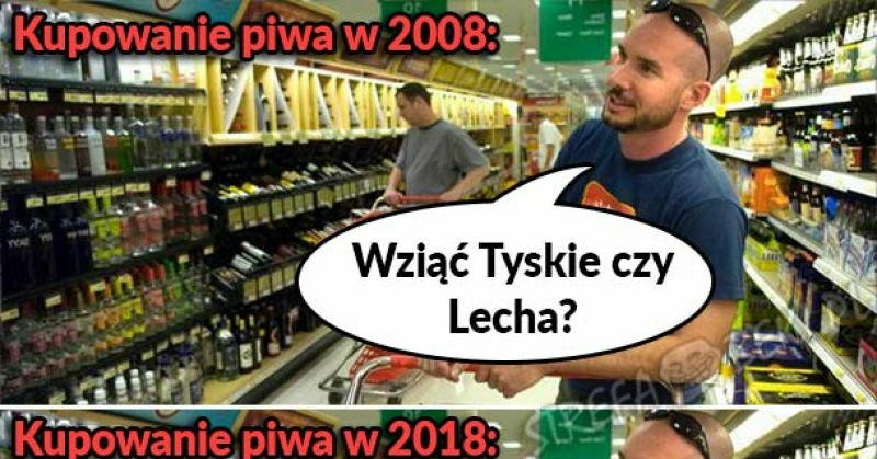 Kupno piwa kiedyś i dziś