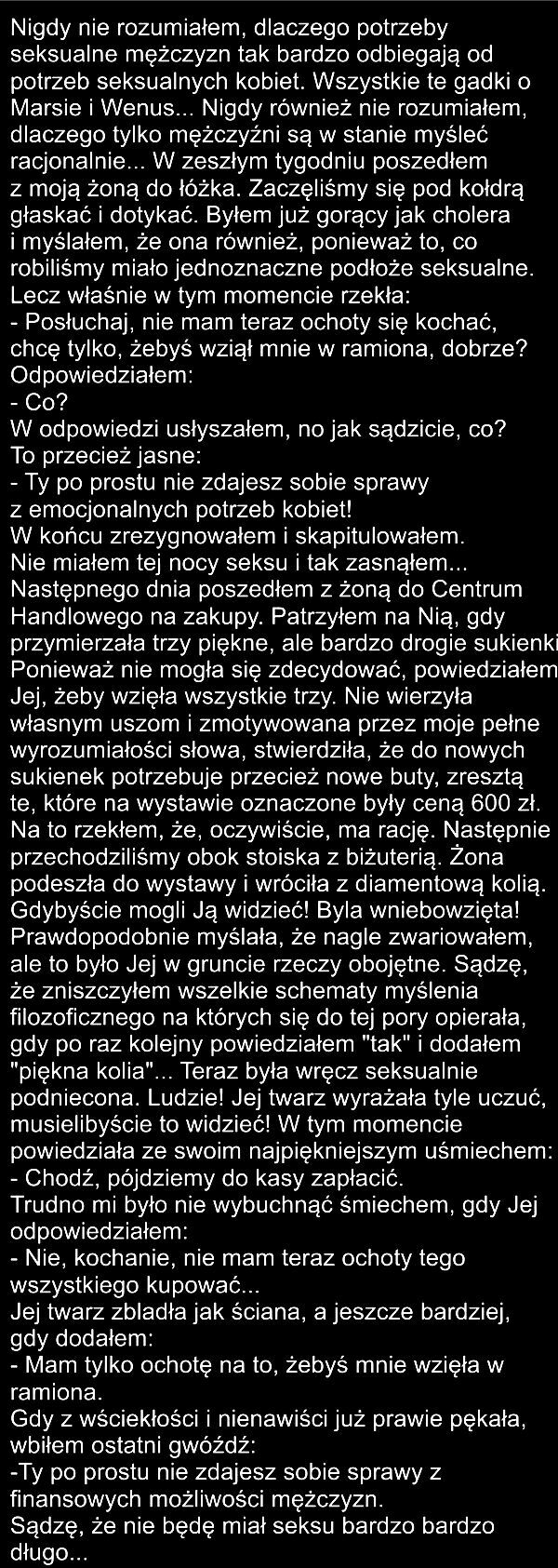Różnica między facetami i kobietami