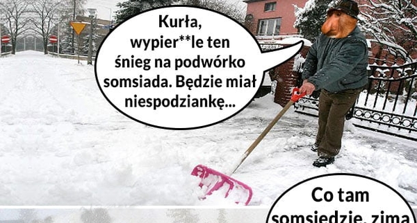 Zima z sąsiadami :D