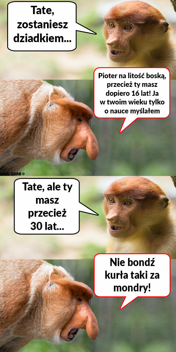 Kiedy Janusz ma zostać dziadkiem :D 