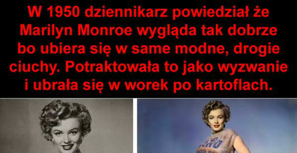 Marilyn Monroe w worku