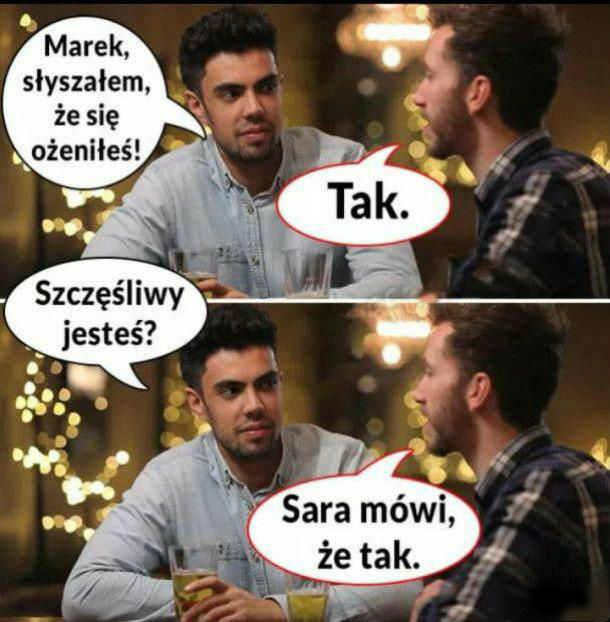 Tuż po ślubie :P 