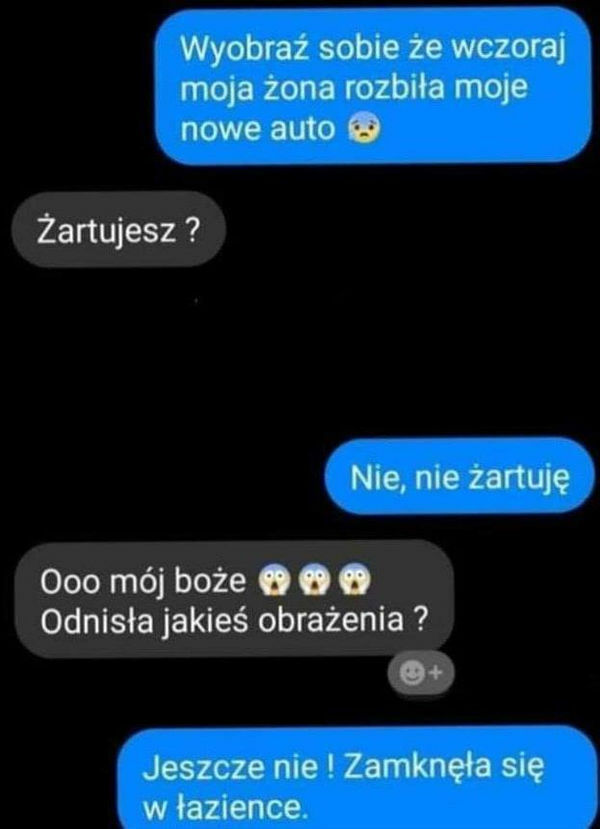 Wypadek żony