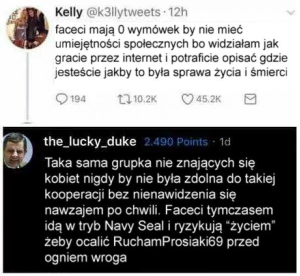 Komunikacja między facetami vs między kobietami