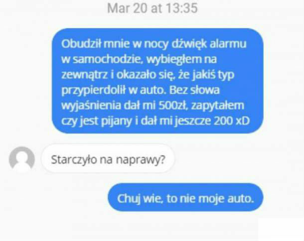 Obudził mnie alarm w nocy