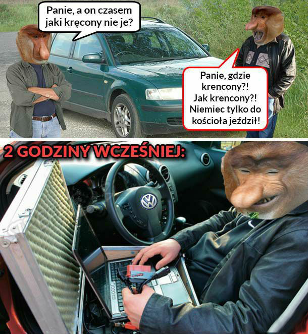Panie, czy on nie jest kręcony?