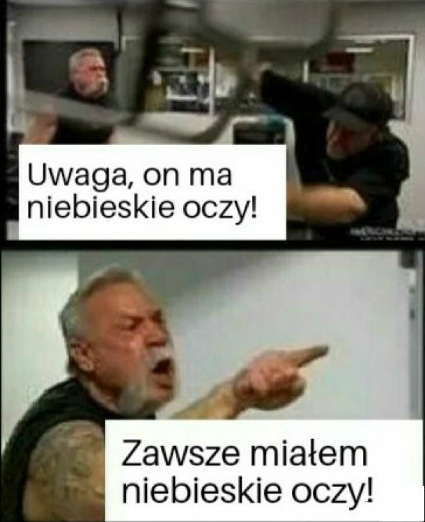 Ma niebieskie oczy! 