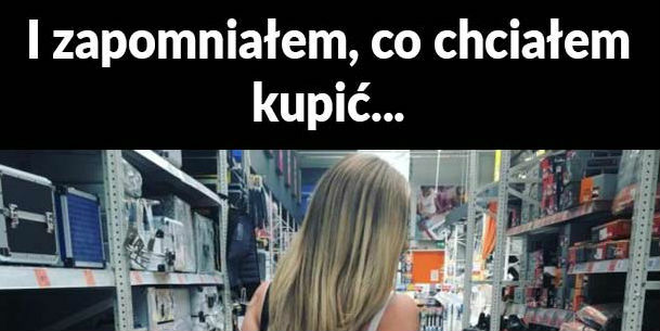 Rozproszenie na zakupach :P 