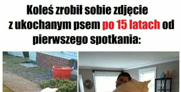 Zdjęcie z ukochanym psem