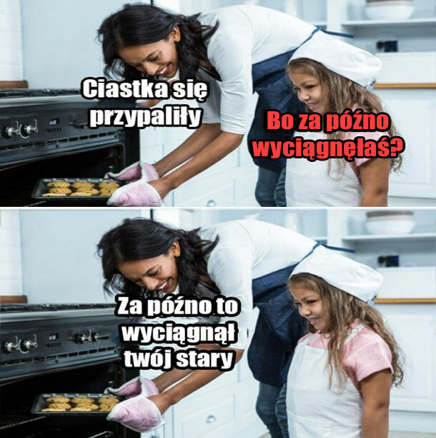 Przypalone ciastka