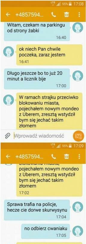 Strajk przeciwko taksówkarzom :D
