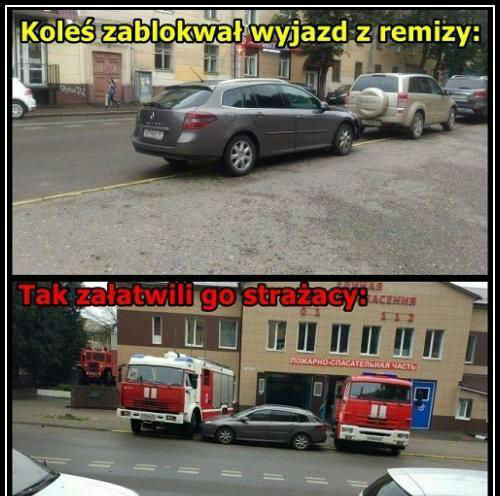 Sroga zemsta strażaków :D