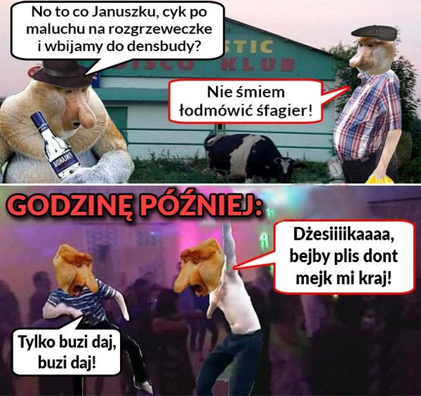 Janusz w densbudzie :O 
