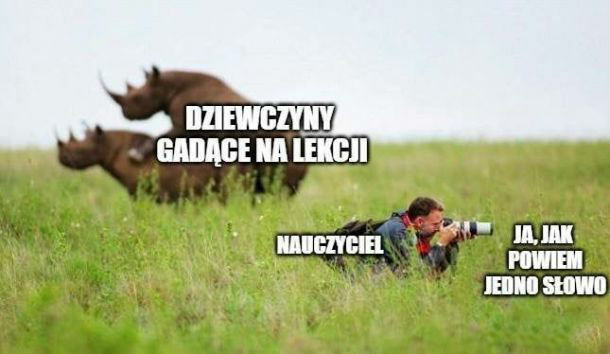 Ja gadając na lekcjach :D