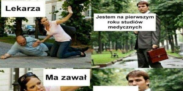 Lekarza, on ma zawał 