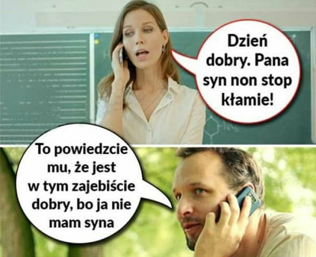 Świetny kłamca :D