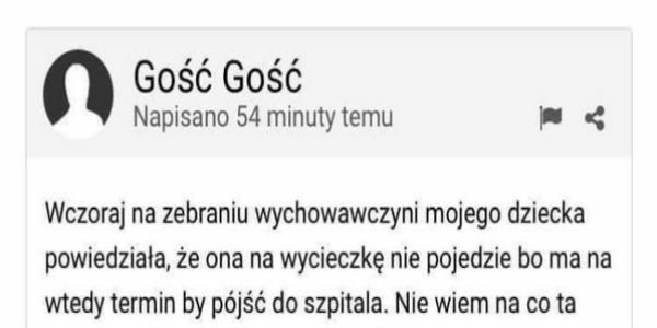 Madka o nauczycielce
